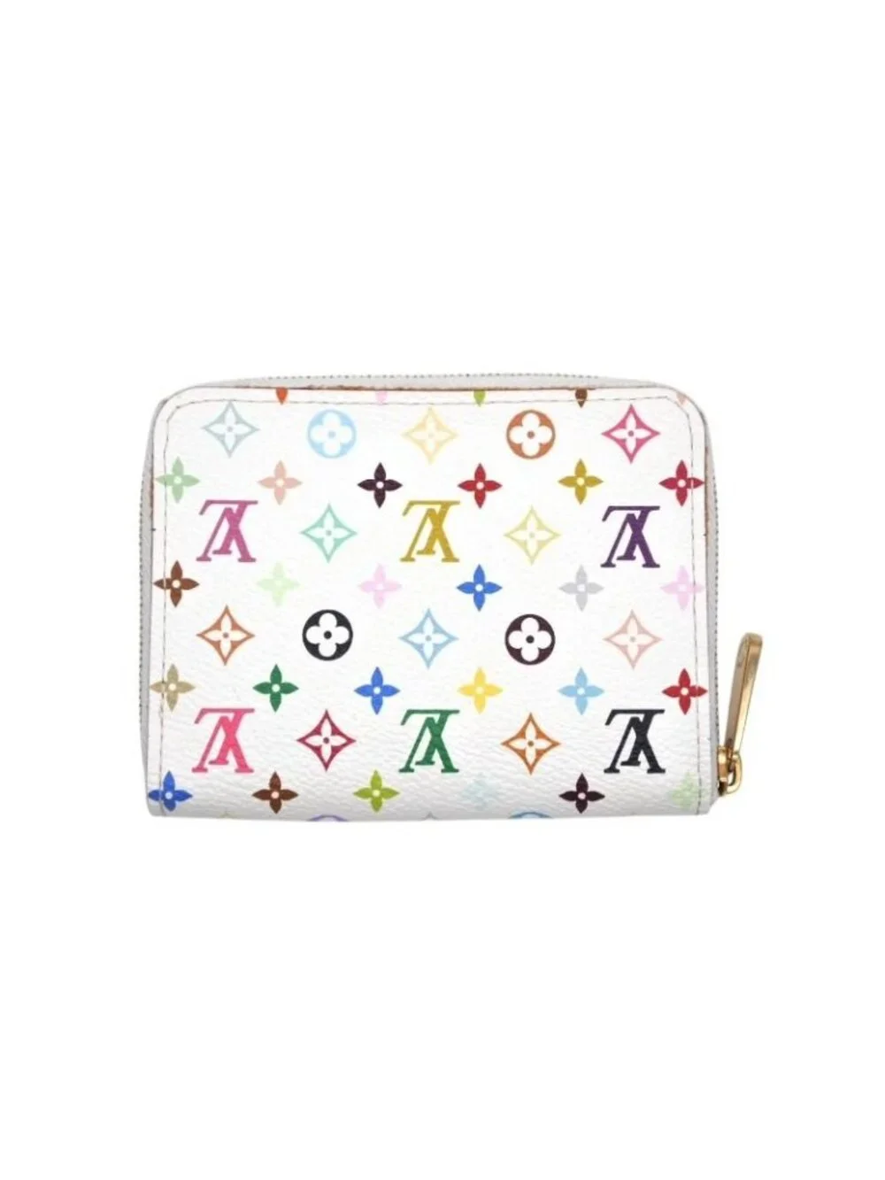 Louis Vuitton LV Zippy Coin Purse Takashi Murakami Multicolor